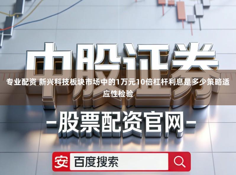 专业配资 新兴科技板块市场中的1万元10倍杠杆利息是多少策略适应性检验