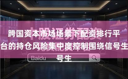 跨国资本市场场景下配资排行平台的持仓风险集中度控制围绕信号生