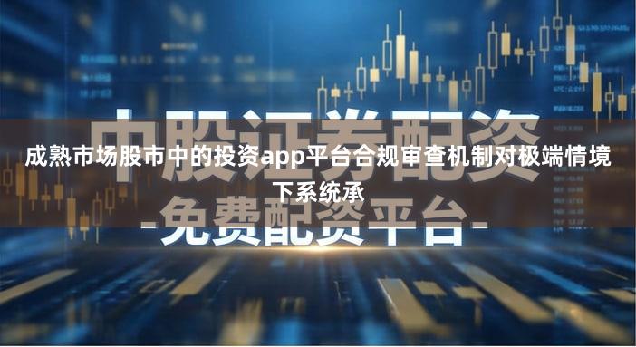 成熟市场股市中的投资app平台合规审查机制对极端情境下系统承